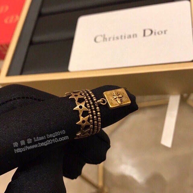 Dior飾品 迪奧經典熱銷款戒指 純手工打磨女戒指  zgd1046